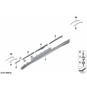 BMW Sill Trim Primed Right (M) - Genuine BMW 51778059628
