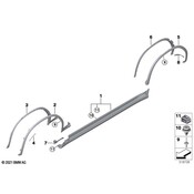BMW Wheel Arch Molding - Genuine BMW 51778082472