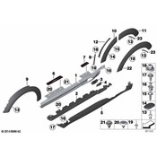 MINI Cover Wheel Arch Front Left - Genuine MINI 51779800761