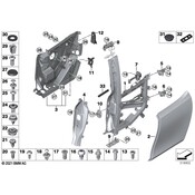 BMW Door Hinge - Genuine BMW 51817266715