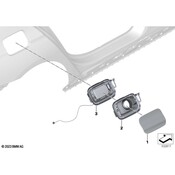 BMW Fuel Filler Door - Genuine BMW 51917358702