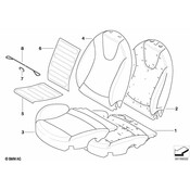 Mini Seat Cover - Genuine Mini 52102753471