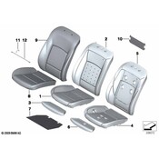 BMW Seat Cushion Foam - Genuine BMW 52106981764