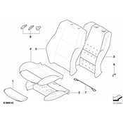 BMW Seat Back Cushion - Genuine BMW 52107052368
