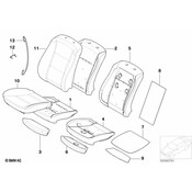 BMW Seat Back Cushion - Genuine BMW 52107058568