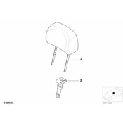 BMW Headrest - Genuine BMW 52107063367