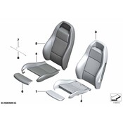 BMW Seat Back Cover - Genuine BMW 52107213961