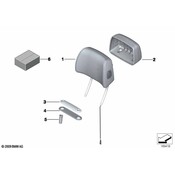 BMW Headrest Cover - Genuine BMW 52107218284