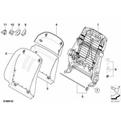 BMW Seat Back Panel - Genuine BMW 52107232943
