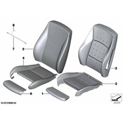 BMW Seat Back Cushion - Genuine BMW 52107240053