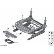 BMW Seat Adjuster - Genuine BMW 52107240119