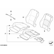 BMW Seat Cushion Foam - Genuine BMW 52107251623