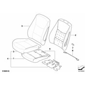 BMW Seat Back Cover - Genuine BMW 52107253247