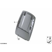 BMW Seat Back Panel - Genuine BMW 52107254431