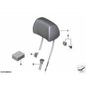 BMW Headrest - Genuine BMW 52107280683