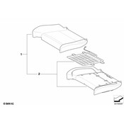 BMW Seat Cushion Pad - Genuine BMW 52107292788