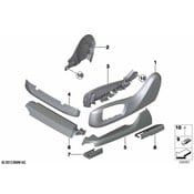 BMW Seat Track Cover - Genuine BMW 52107324974