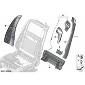 BMW Seat Belt Anchor Plate Cover - Genuine BMW 52107325061