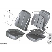 BMW Seat Back Cover - Genuine BMW 52107327636