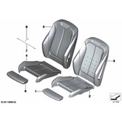BMW Seat Back Cover - Genuine BMW 52107329025