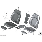 Mini Seat Back Cover - Genuine Mini 52107340245
