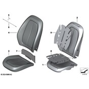 BMW Seat Back Cover - Genuine BMW 52107411901
