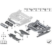 BMW Seat Track - Genuine BMW 52107414609