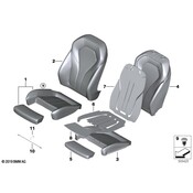BMW Seat Back Cover - Genuine BMW 52107462738