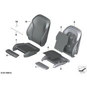 BMW Seat Back Cover - Genuine BMW 52107472511