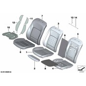 BMW Seat Back Cushion - Genuine BMW 52107848943