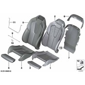 BMW Seat Back Cushion - Genuine BMW 52108055505