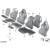 BMW Seat Cushion Pad - Genuine BMW 52108067053