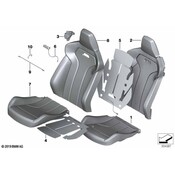 BMW Seat Back Cover - Genuine BMW 52108075382