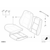 BMW Seat Back Cover - Genuine BMW 52108234937
