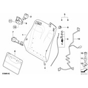 BMW Rear Panel With Net Bag Left - Genuine BMW 52108255673