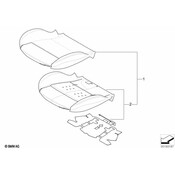 BMW Seat Cushion Foam - Genuine BMW 52109144216