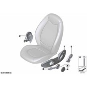 MINI Seat Trim Panel - Genuine MINI 52109802661