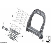 MINI Seat Back Frame - Genuine MINI 52109806631