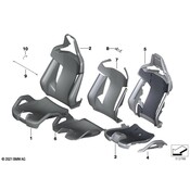 BMW Seat Back Cover - Genuine BMW 52109882588
