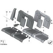 BMW Seat Back Cover - Genuine BMW 52205A1D809