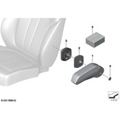 BMW Seat Armrest - Genuine BMW 52205A63E15