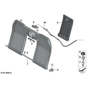 BMW Folding Seat Release Cable - Genuine BMW 52206993593