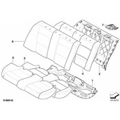 BMW Seat Back Cover - Genuine BMW 52207146850