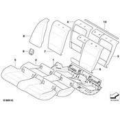 BMW Seat Back Panel - Genuine BMW 52207213593