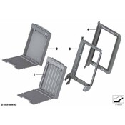 BMW Seat Armrest Base Bracket - Genuine BMW 52207250897