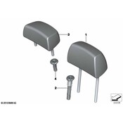 BMW Headrest - Genuine BMW 52207256543
