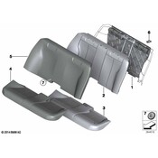 BMW Seat Back Frame - Genuine BMW 52207267861