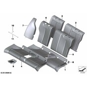 BMW Seat Back Cushion - Genuine BMW 52207268372