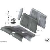 BMW Seat Back Cushion - Genuine BMW 52207274553