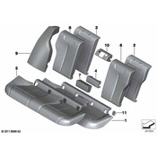 BMW Seat Back Cover - Genuine BMW 52207309813